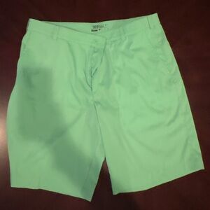 Nike Men's Light Green Flat Front Golf Shorts